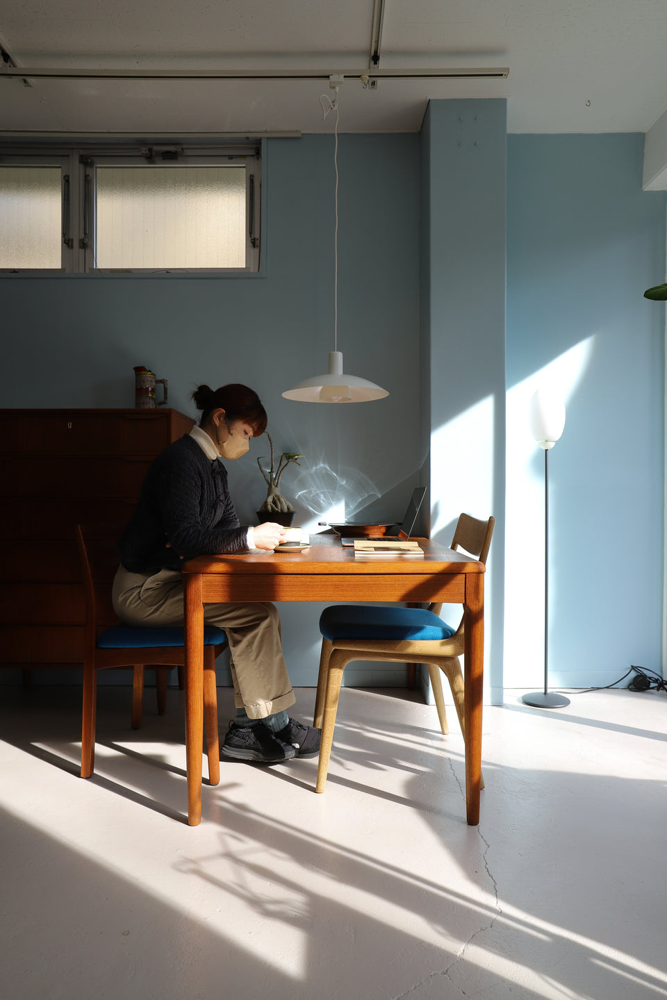 Japanese Vintage Teakwood Dining Table/ジャパンヴィンテージ ダイニングテーブル チーク材 北欧スタイル