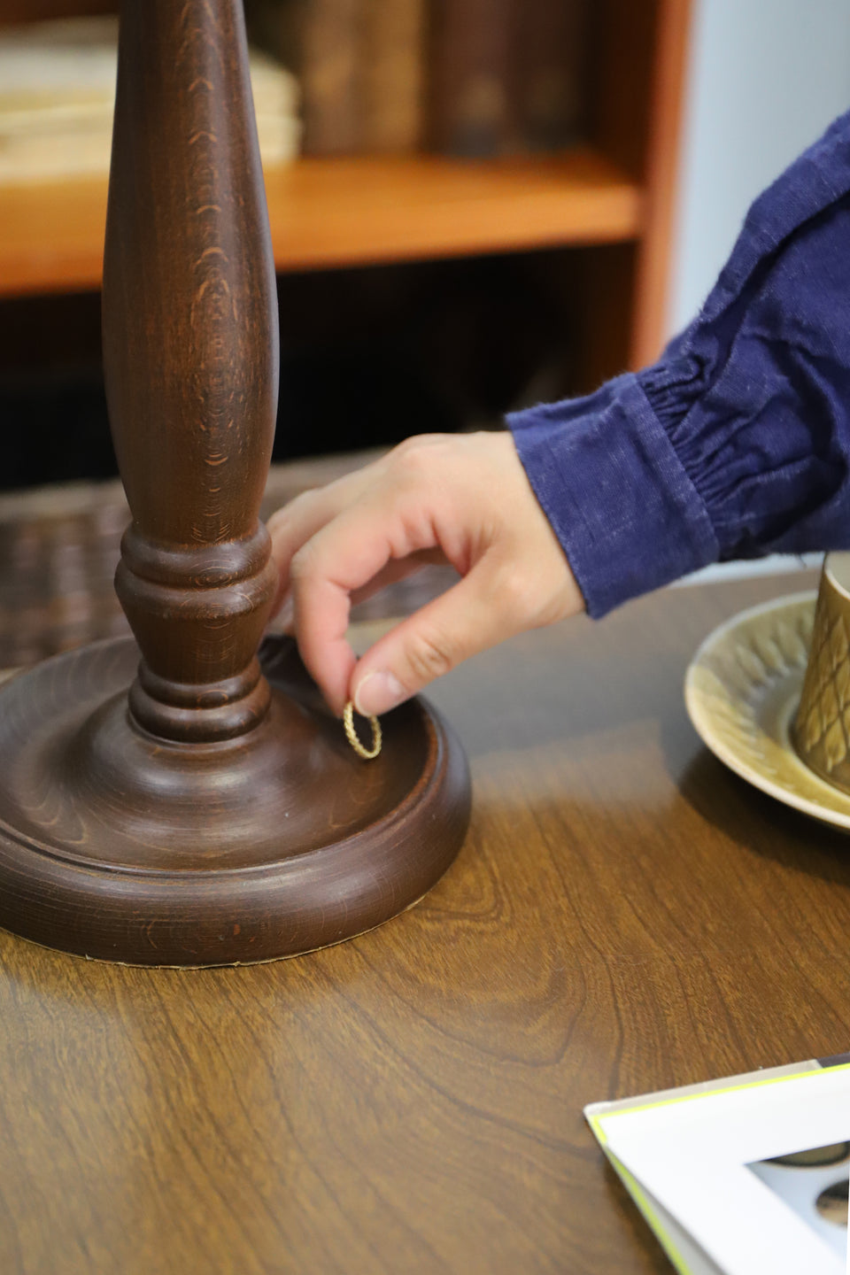 Laura Ashley Wooden Table Lamp/ローラアシュレイ 木製テーブルランプ 間接照明 インテリア