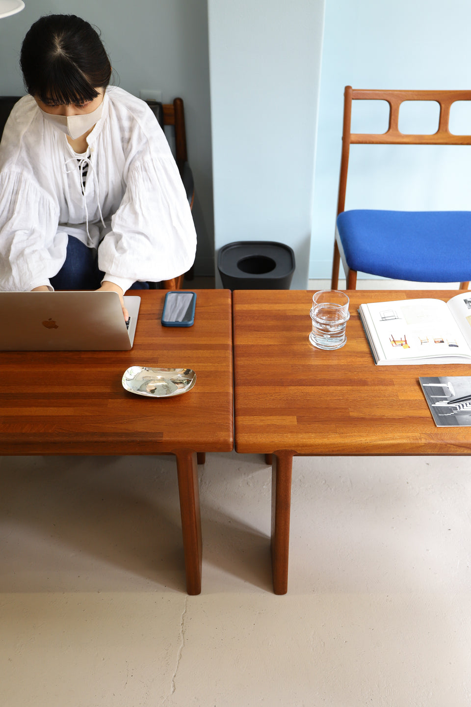 Japanese Vintage Teakwood Center Table/ジャパンヴィンテージ センターテーブル チーク集成材 サイドテーブル