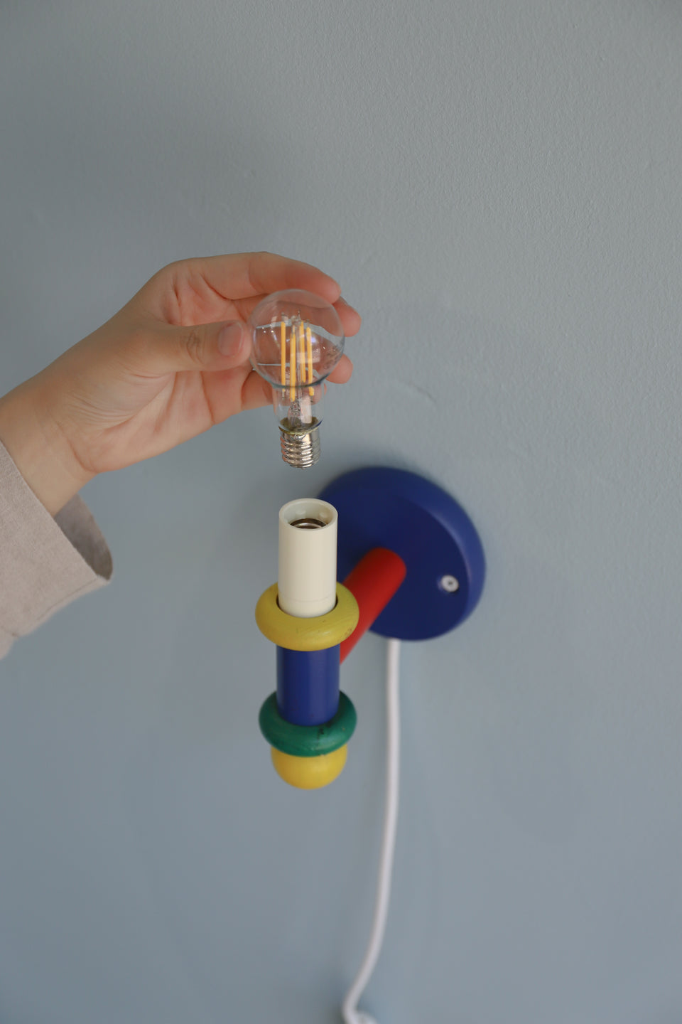 Scandinavian Vintage Pinewood Wall Lamp/北欧ヴィンテージ ウォールランプ パイン材 間接照明 インテリア