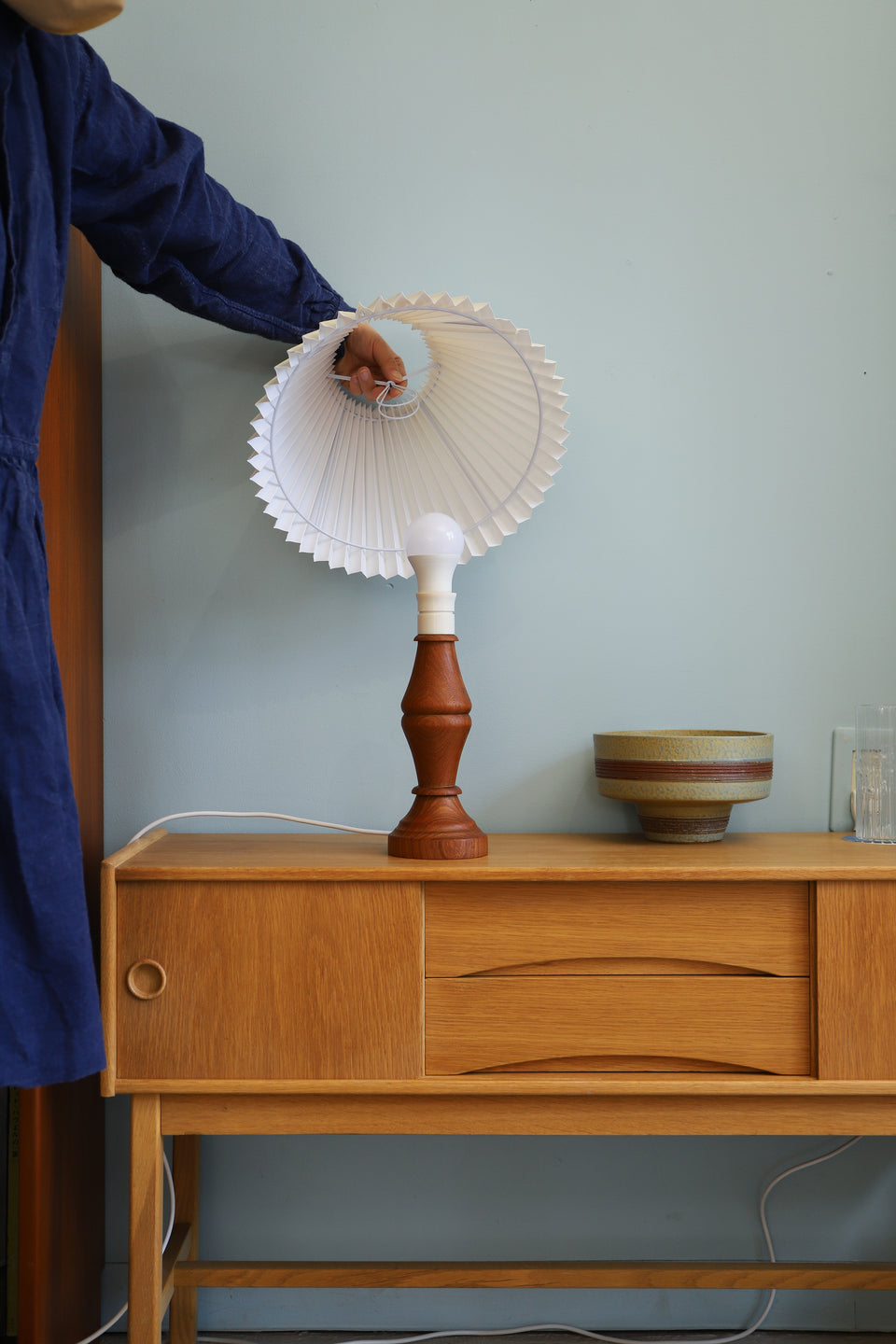 Teakwood Table Lamp Danish Vintage/デンマークヴィンテージ テーブルランプ 間接照明 チーク材 北欧インテリア