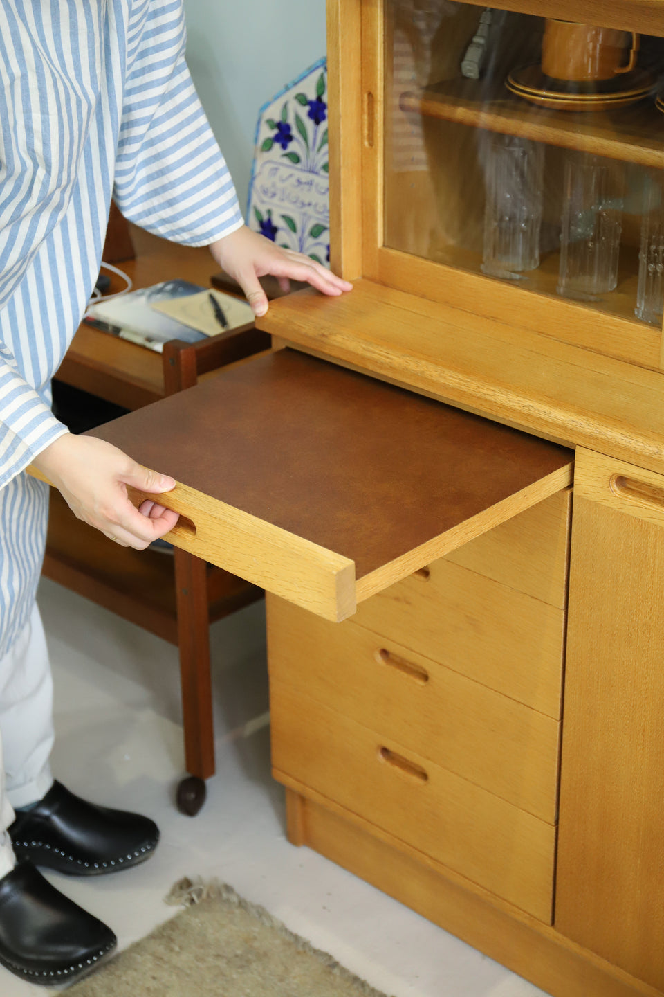 MÖBEL TOKO Oak Wood Cup Board/メーベルトーコー カップボード 食器棚 旭川家具 オーク材