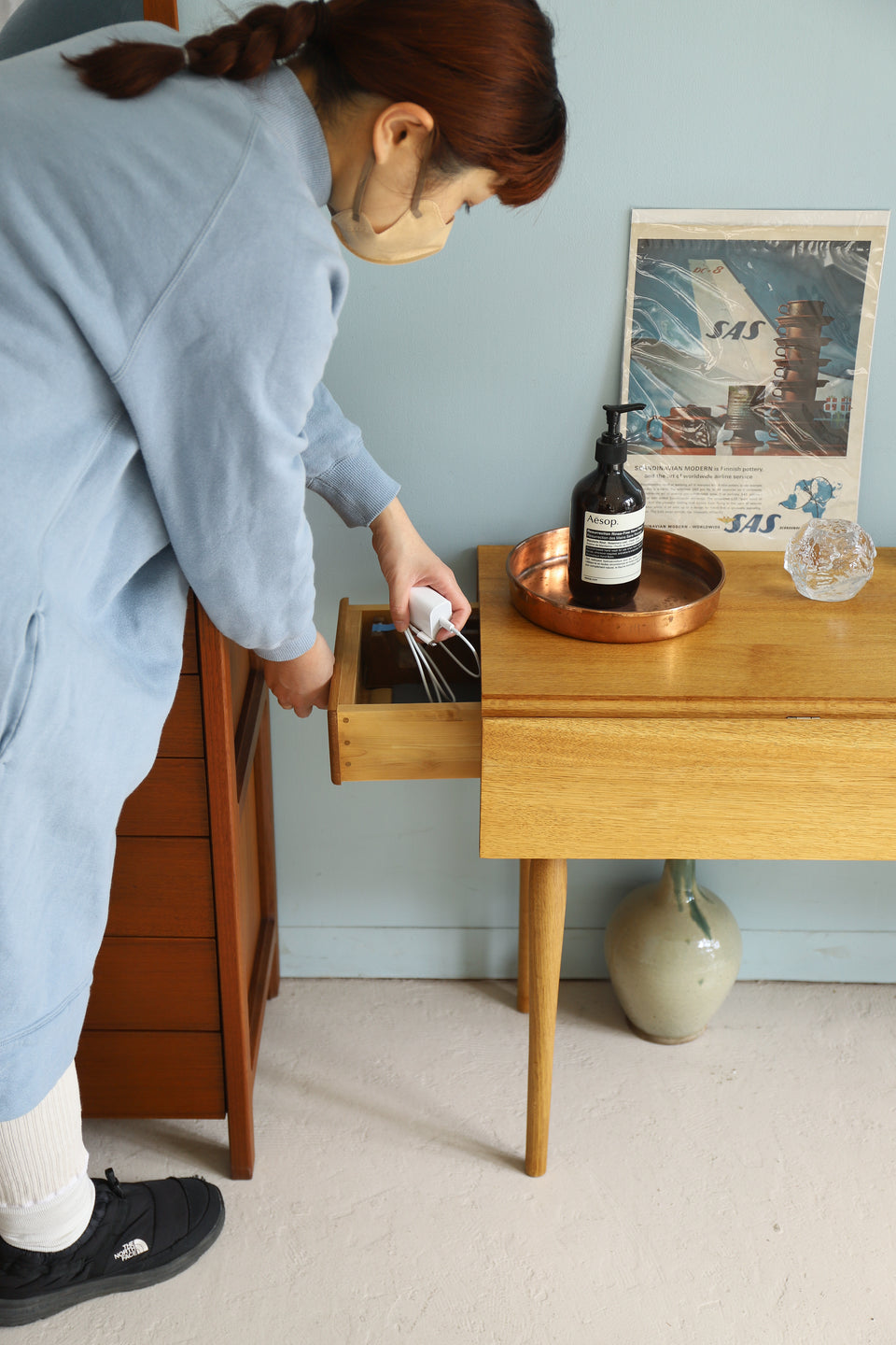 Unoh Furniture Workshop Drop Leaf Dining Table/宇納家具工房 ドロップリーフ ダイニングテーブル シェーカースタイル