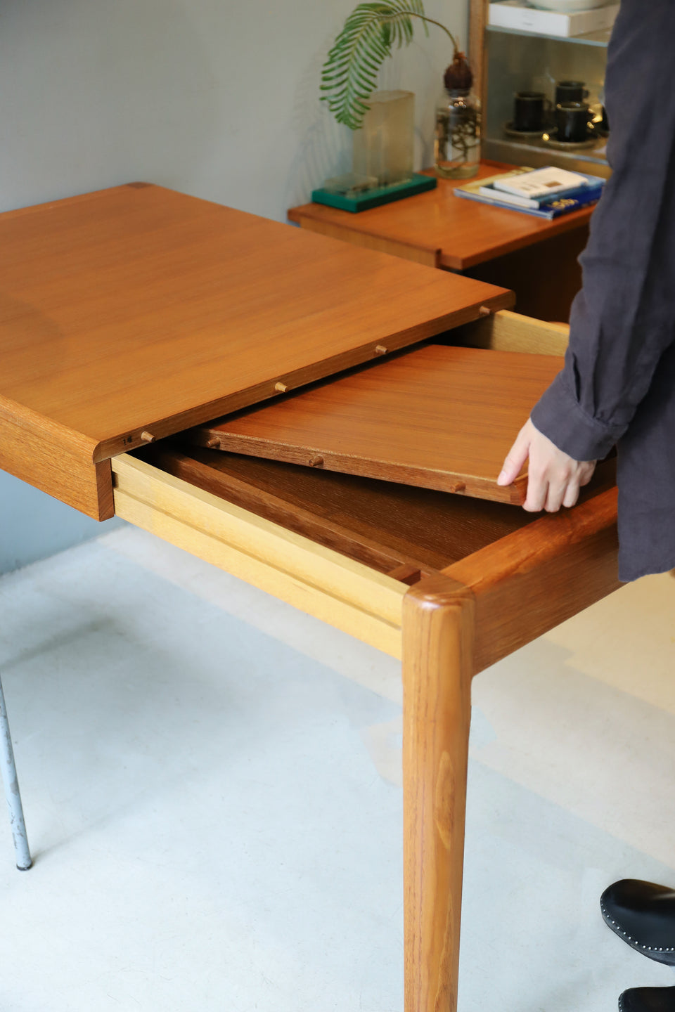 Japanese Vintage Aobayashi Seisakujo Extension Dining Table/ジャパンヴィンテージ 青林製作所 エクステンションダイニングテーブル