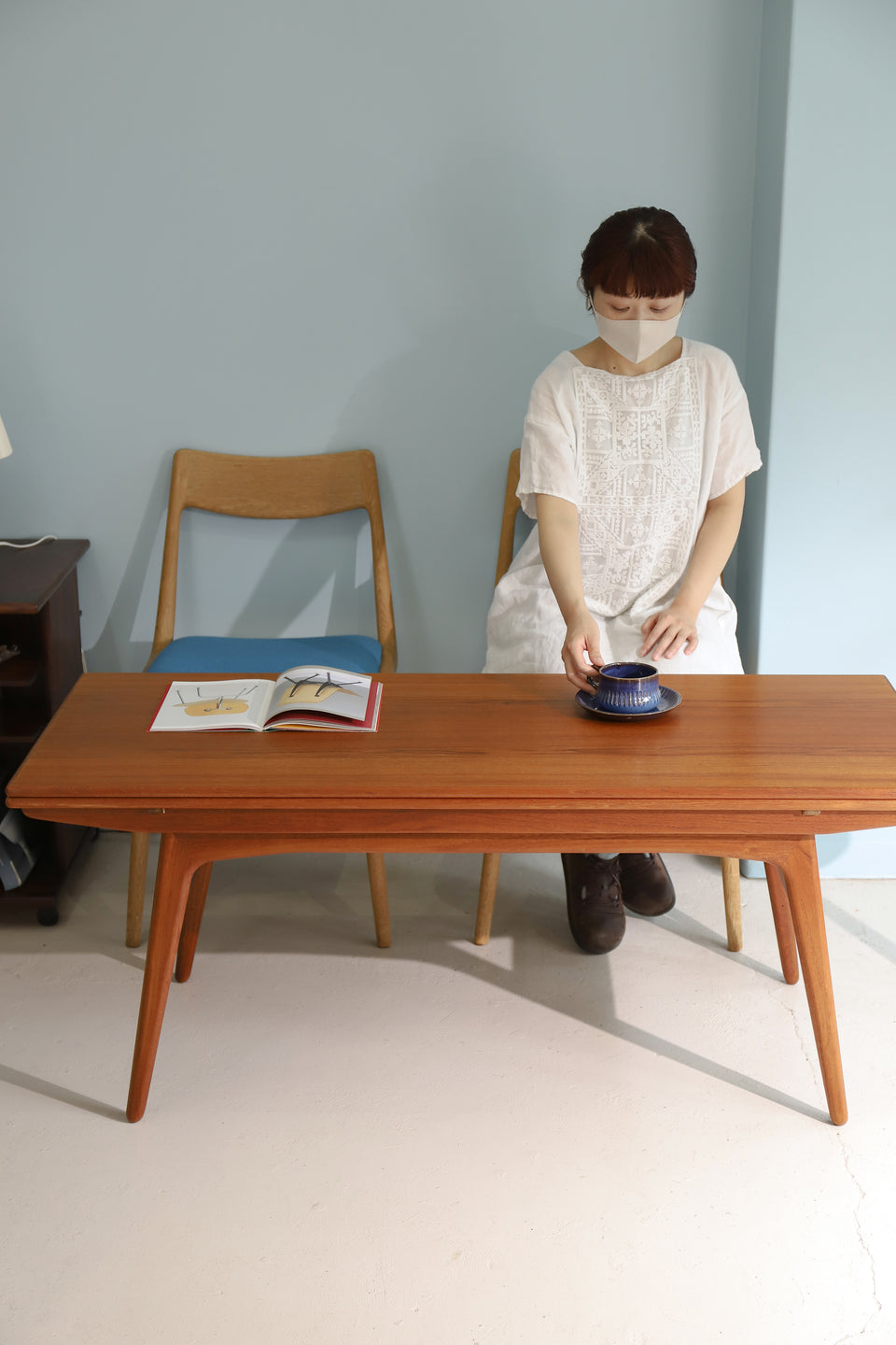 Danish Vintage Trioh Møbler Elevator Extension Table/デンマークヴィンテージ トリオモブラー エレベーター エクステンションテーブル 北欧家具