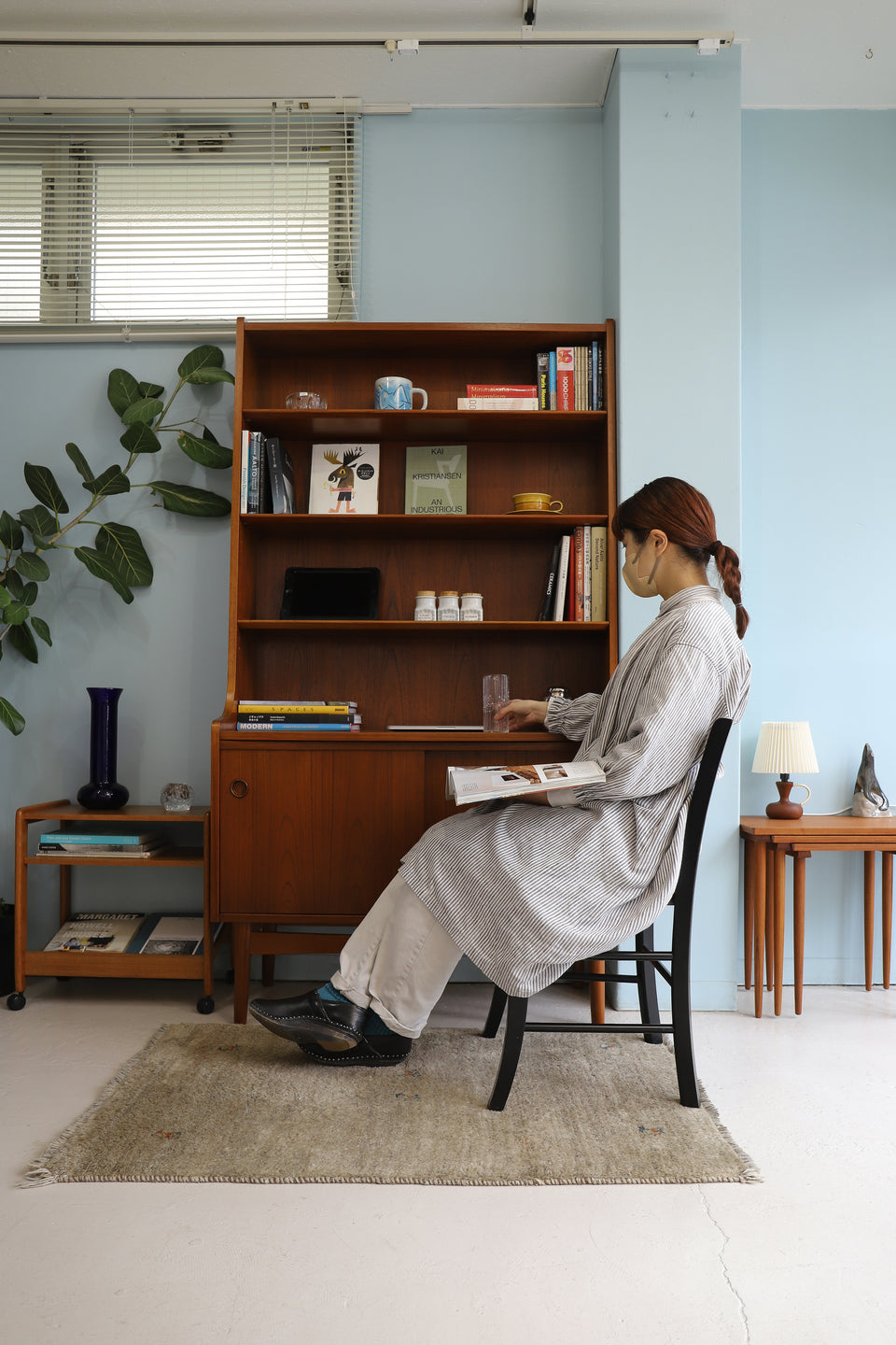 Nexø Møbelfabrik Bornholms Bookcase Johannes Sorth/デンマークヴィンテージ ブックケース 本棚 ヨハネス・ソース 収納 北欧家具