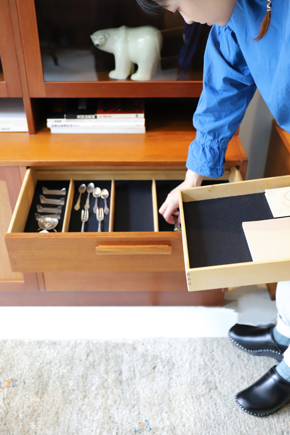 Swedish Vintage TROEDS Glass Cabinet Nils Jonsson/スウェーデンヴィンテージ ガラスキャビネット ニールス・ヨンソン