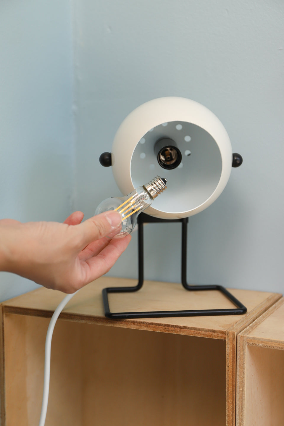 Danish Vintage Ball Stat Table Lamp/デンマークヴィンテージ ボールテーブルランプ 関節照明 北欧インテリア