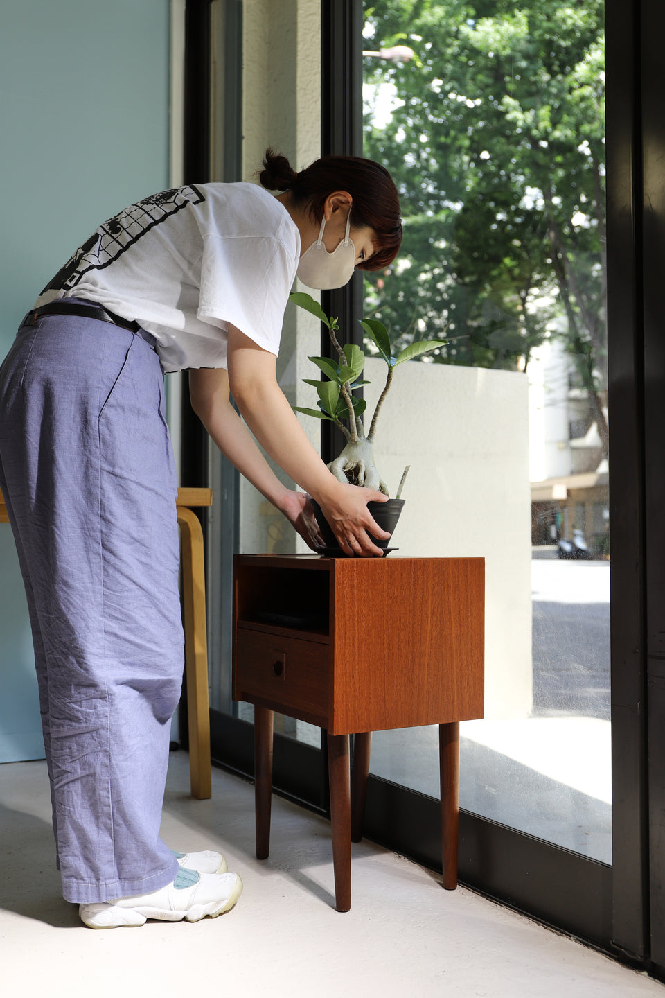 Danish Vintage Brouer Møbelfabrik Bedside Chest/デンマークヴィンテージ ベッドサイドチェスト サイドテーブル 北欧家具