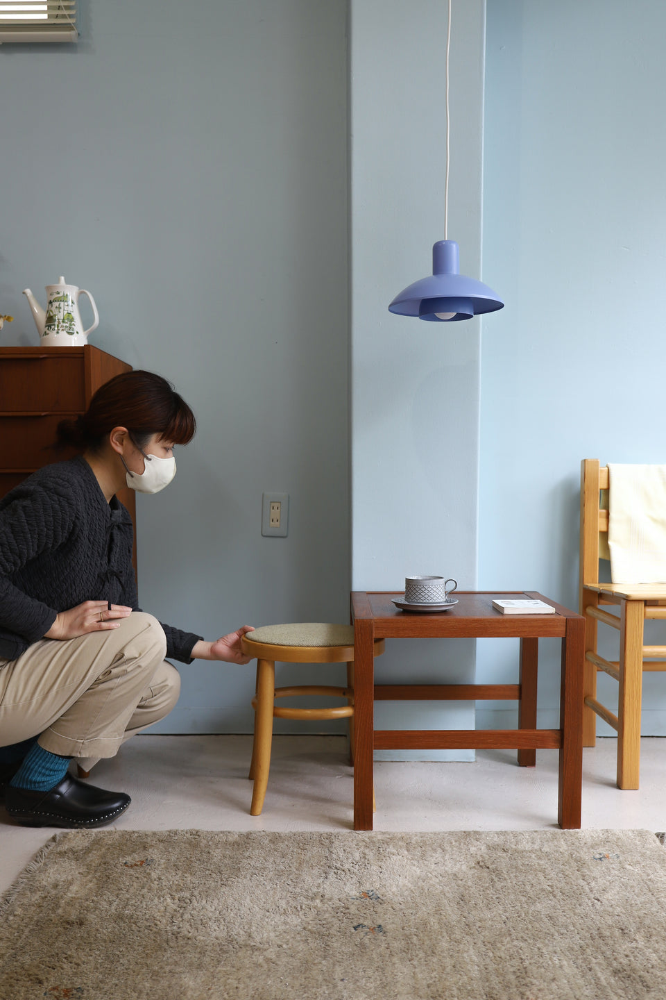 Japanese Vintage Side Table Teakwood/ジャパンヴィンテージ サイドテーブル チーク材 北欧スタイル