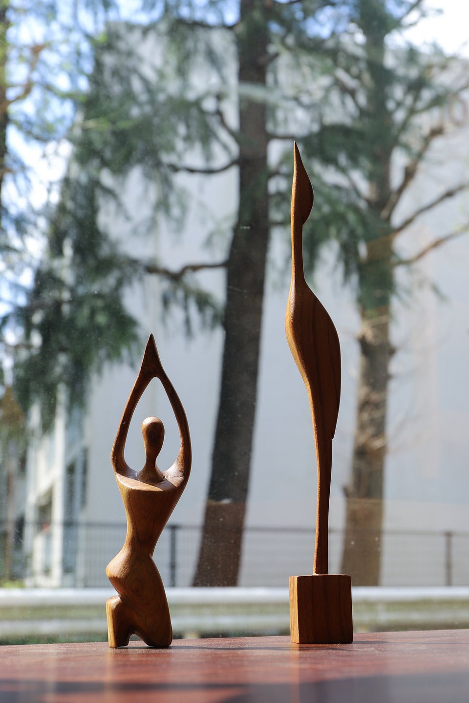 Vintage Wooden Sculpture Objet/ヴィンテージ 木製彫刻 木彫りオブジェ 置物 北欧インテリア