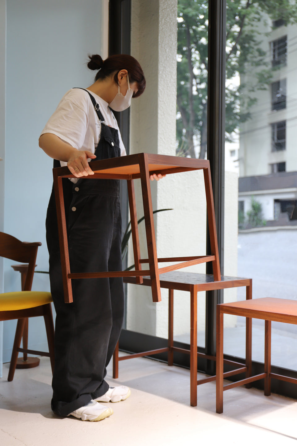 Danish Vintage Tile Top Nesting Table/デンマークヴィンテージ タイルトップ ネストテーブル 北欧家具