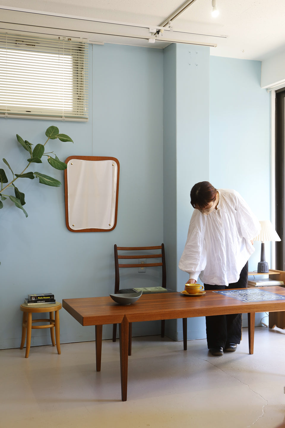 Froseke AB Nybrofabriken Wall Mirror Swedish Vintage/スウェーデンヴィンテージ ウォールミラー チーク材 鏡 北欧インテリア