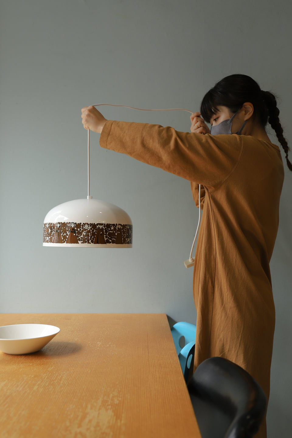 Vintage FINEL Enamel Pendant Light/フィネル ペンダントライト ホーロー 照明 北欧ヴィンテージ