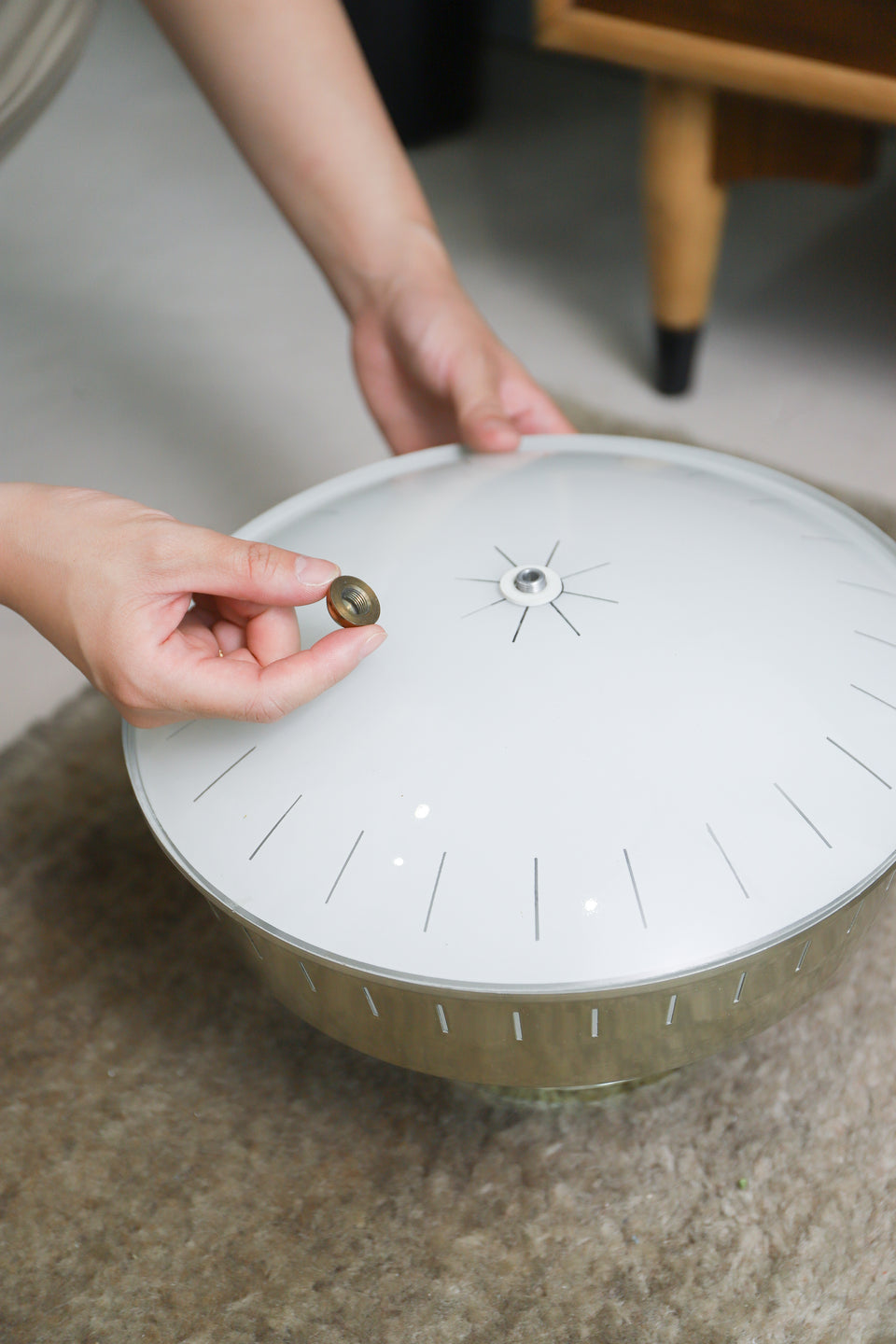 US Vintage Ceiling Light UFO Lamp/アメリカヴィンテージ シーリングライト UFOランプ 間接照明 ミッドセンチュリー