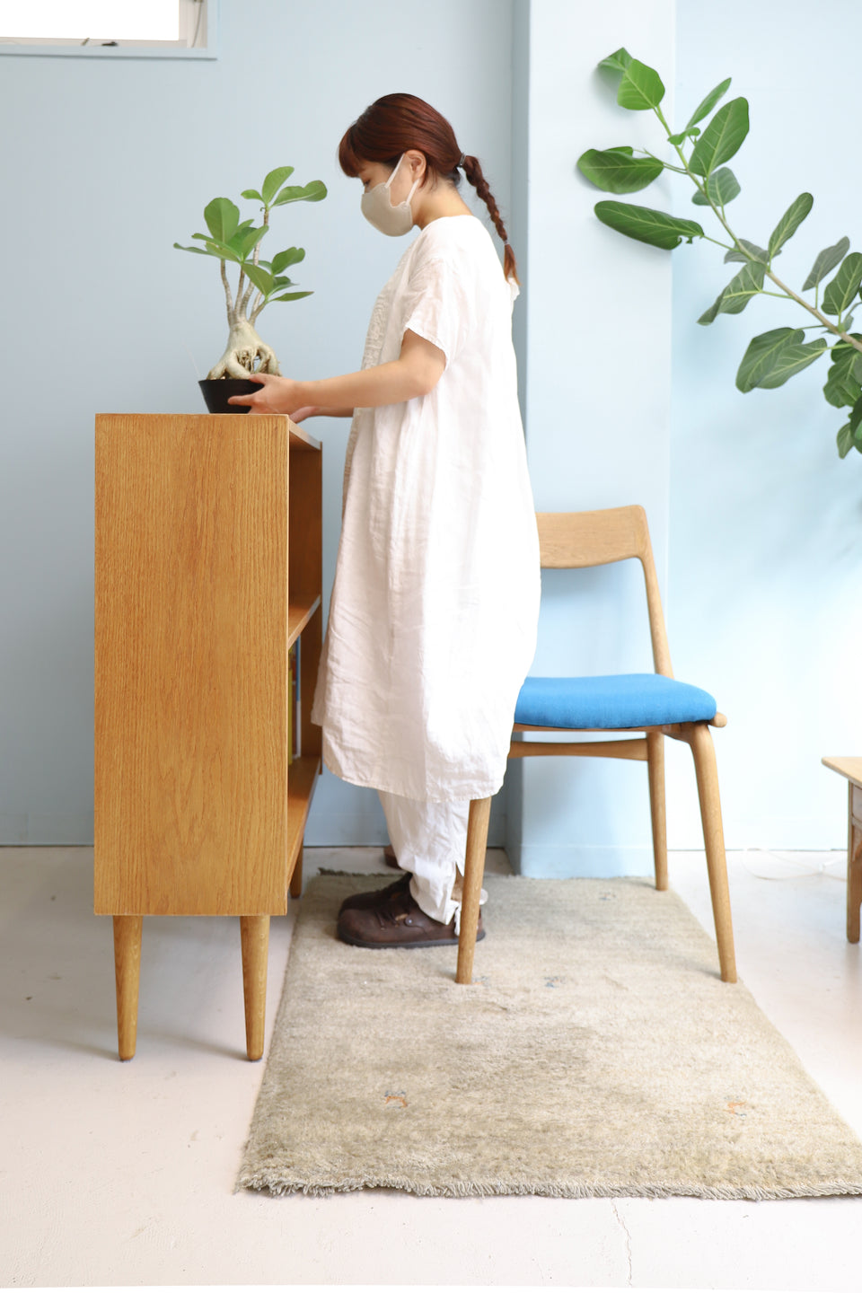 Danish Vintage Oakwood Small Bookcase/デンマークヴィンテージ ブックケース オーク材 本棚 北欧家具