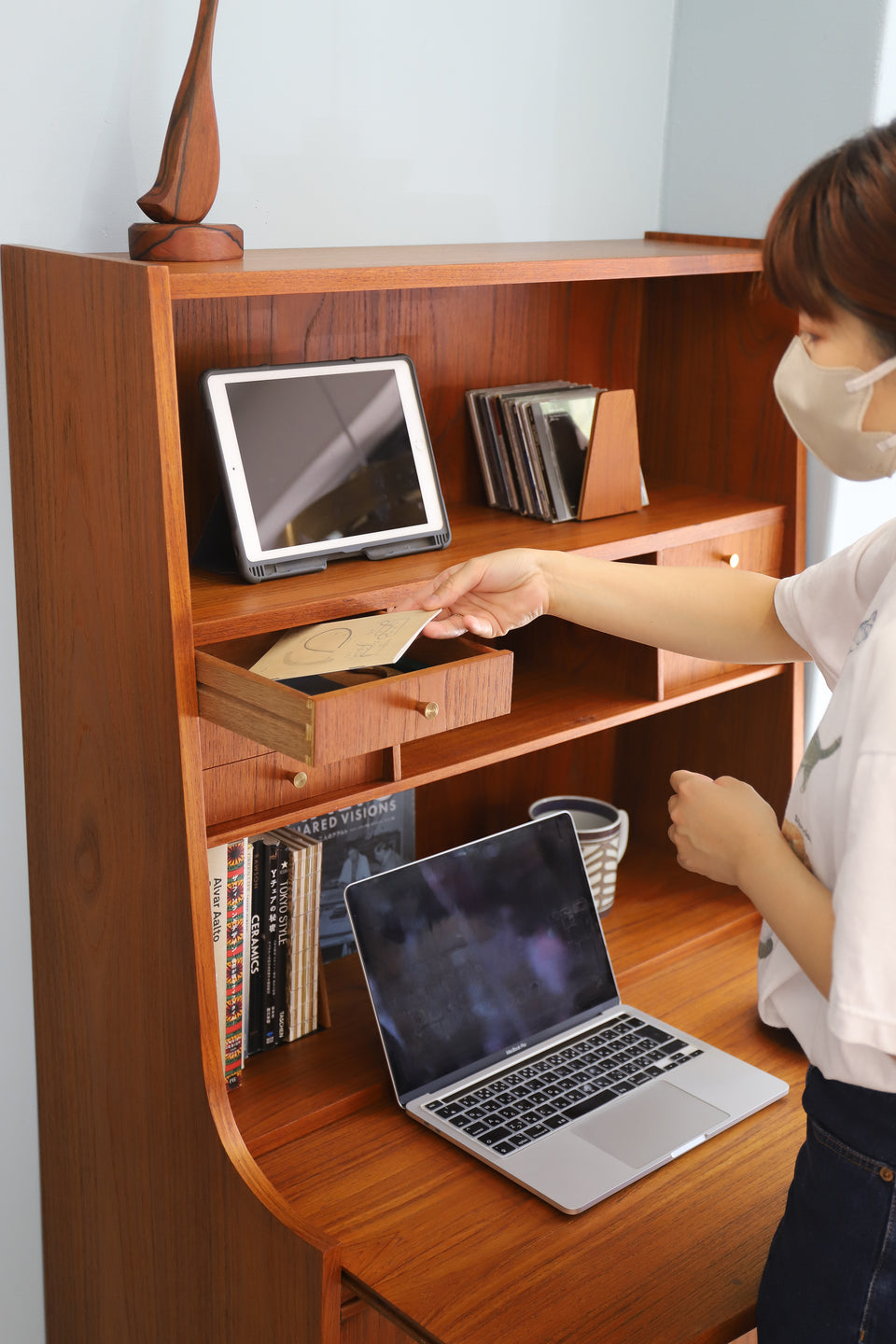 Writing Bureau Teakwood Danish Vintage/デンマークヴィンテージ ライティングビューロー 北欧家具