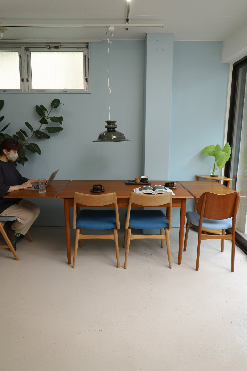 Danish Vintage Draw Leaf Extension Dining Table/デンマークヴィンテージ エクステンション ダイニングテーブル ドローリーフ 北欧家具