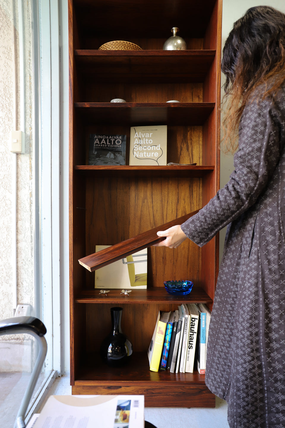 Slim Bookcase Rosewood Hundevad&Co. Danish Vintage/デンマークヴィンテージ スリムブックケース 本棚 ローズウッド 収納 北欧インテリア