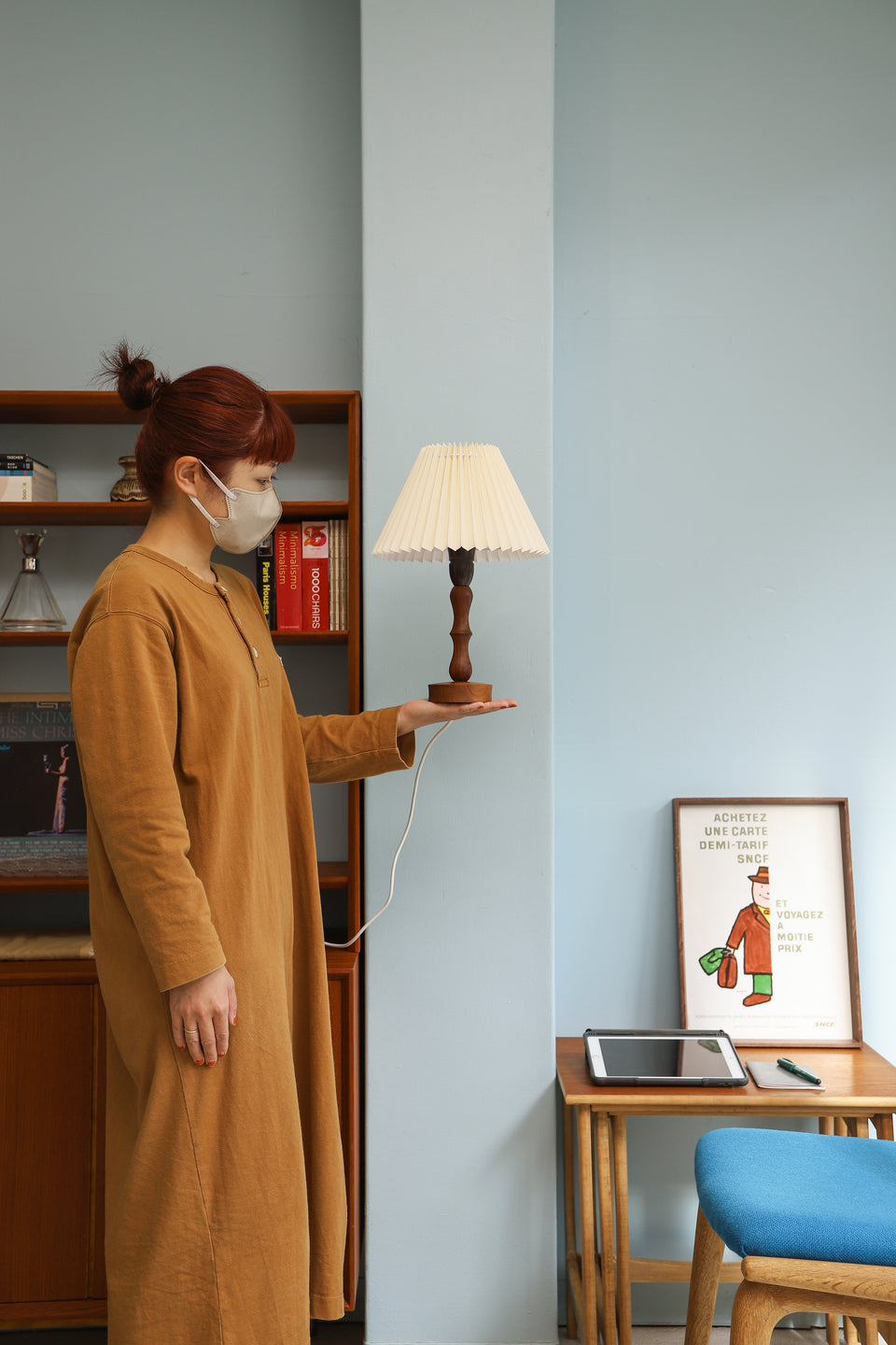 Danish Vintage Rosewood Table Lamp/デンマークヴィンテージ テーブルランプ ローズウッド 間接照明 北欧インテリア