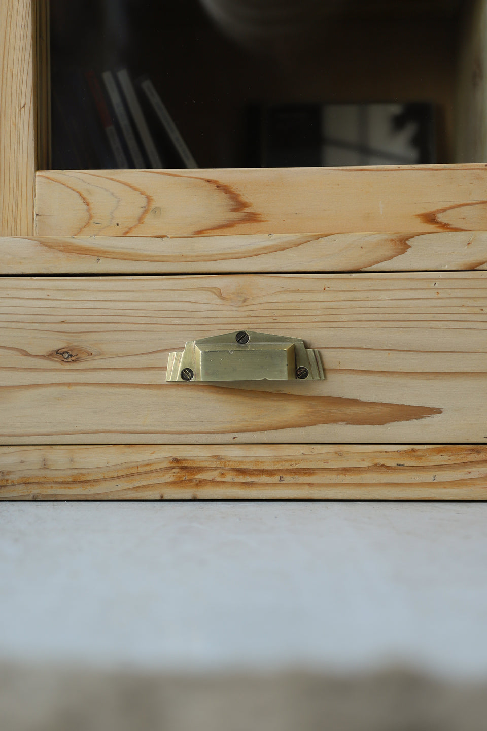 Japanese Vintage Glass Tea Cabinet/ジャパンヴィンテージ ガラスキャビネット 茶箪笥 収納 古道具