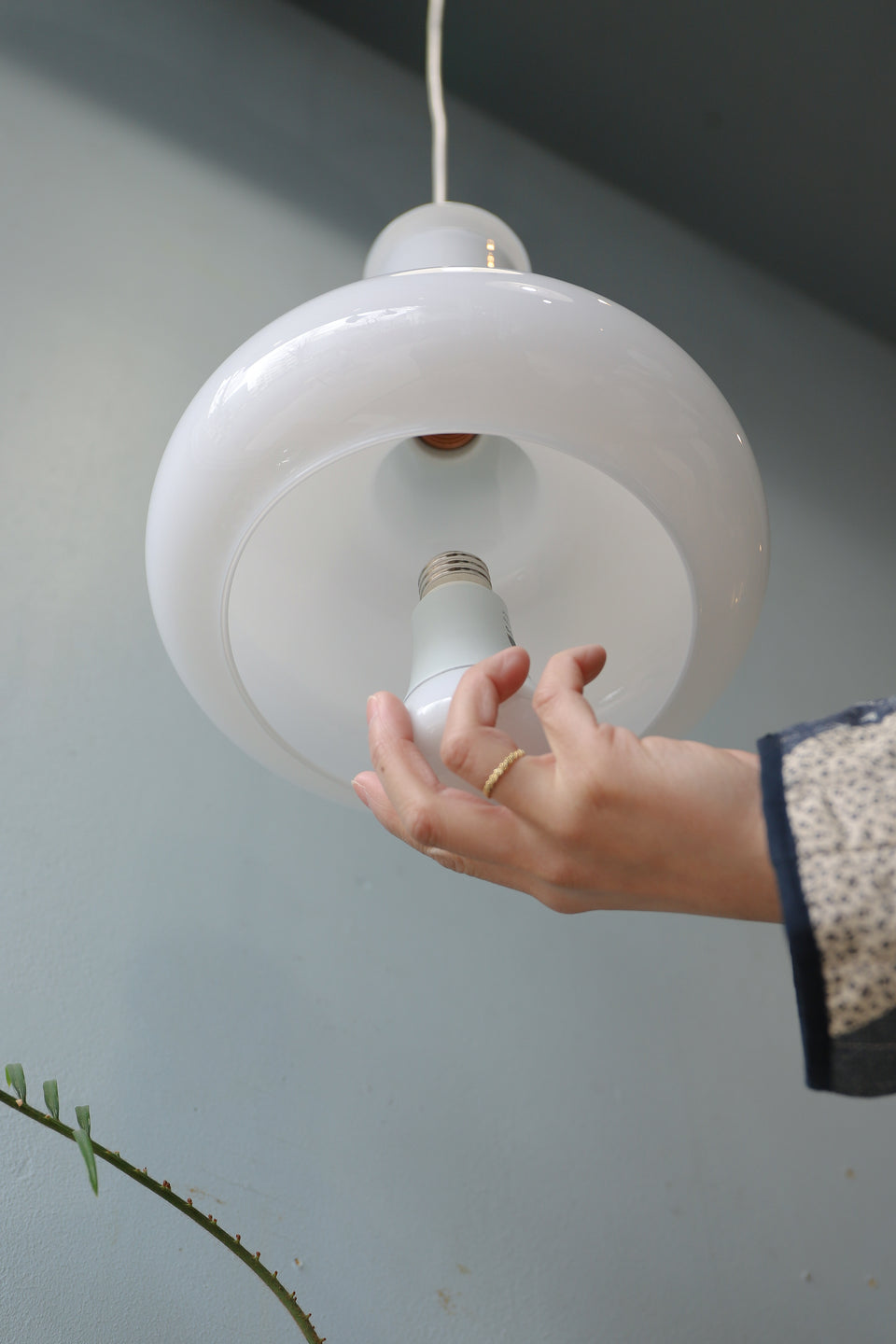 Holmegaard Pendant Light Blues Danish Vintage/デンマークヴィンテージ ホルムガード ペンダントライト シセ・ヴェアナー 北欧インテリア