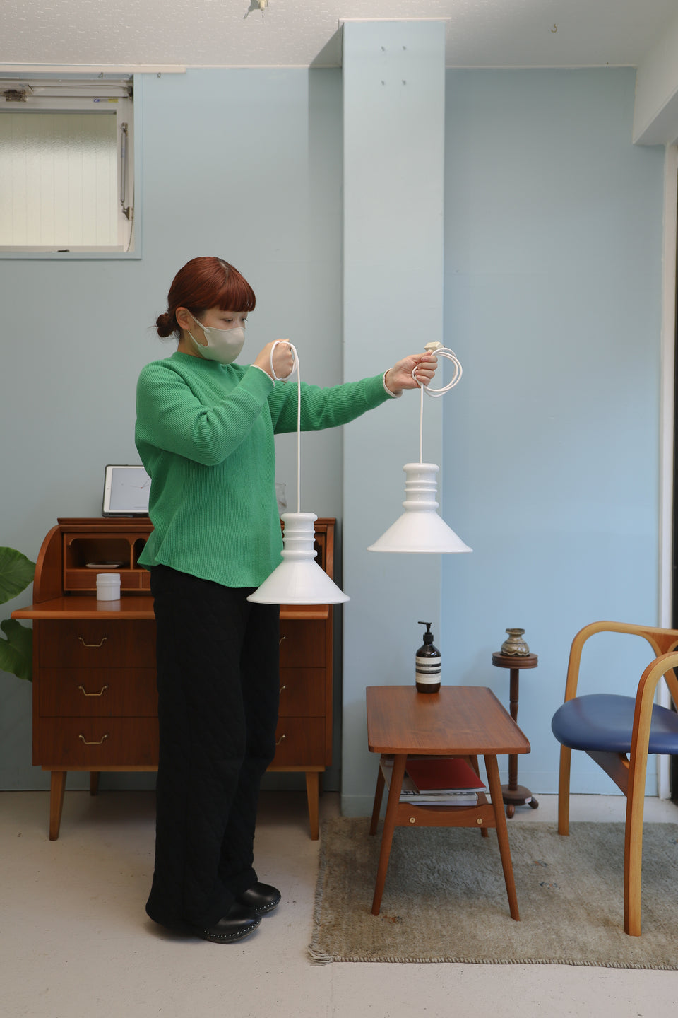 Danish Vintage Holmegaard Pendant Light Apoteker/ホルムガード ペンダントライト シセ・ヴェアナー デンマークヴィンテージ 北欧インテリア