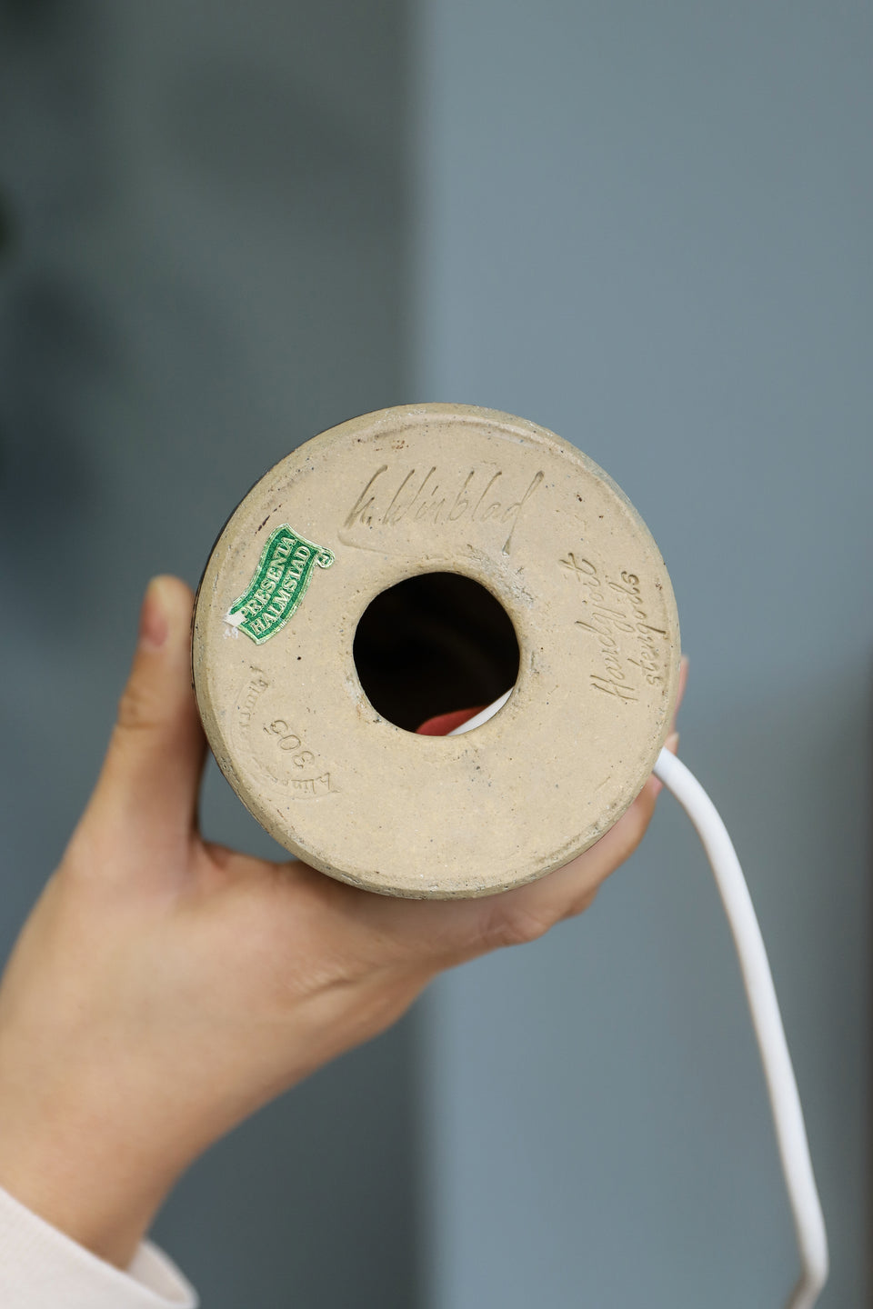 Swedish Vintage Alingsås keramik Table Lamp Ulla Winblad/スウェーデンヴィンテージ アリングソースケラミック テーブルランプ ウラ・ウィンブラッド 間接照明