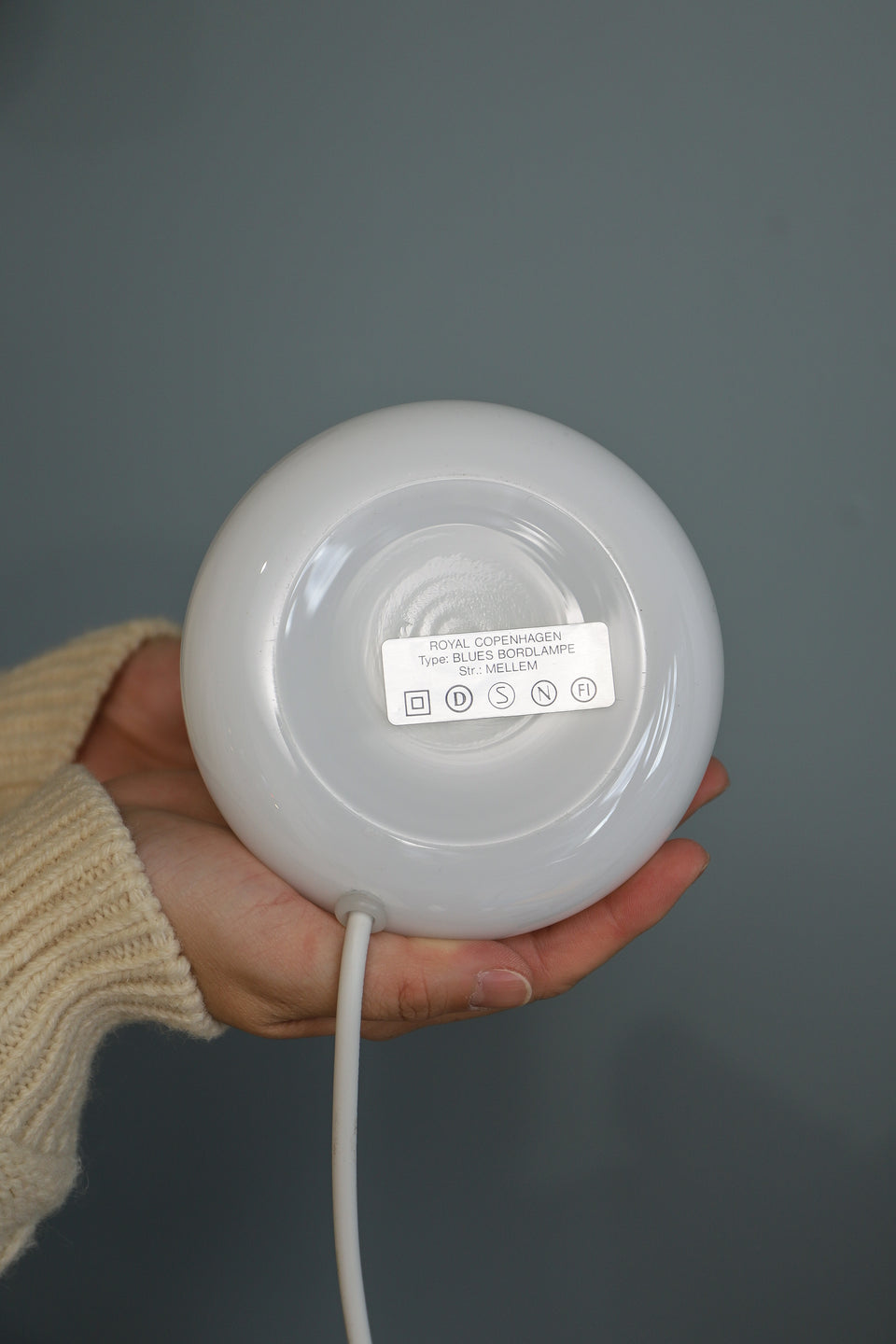 Danish Vintage Holmegaard Table Lamp Blues/ホルムガード テーブルランプ ブルース 間接照明 デンマークヴィンテージ 北欧インテリア