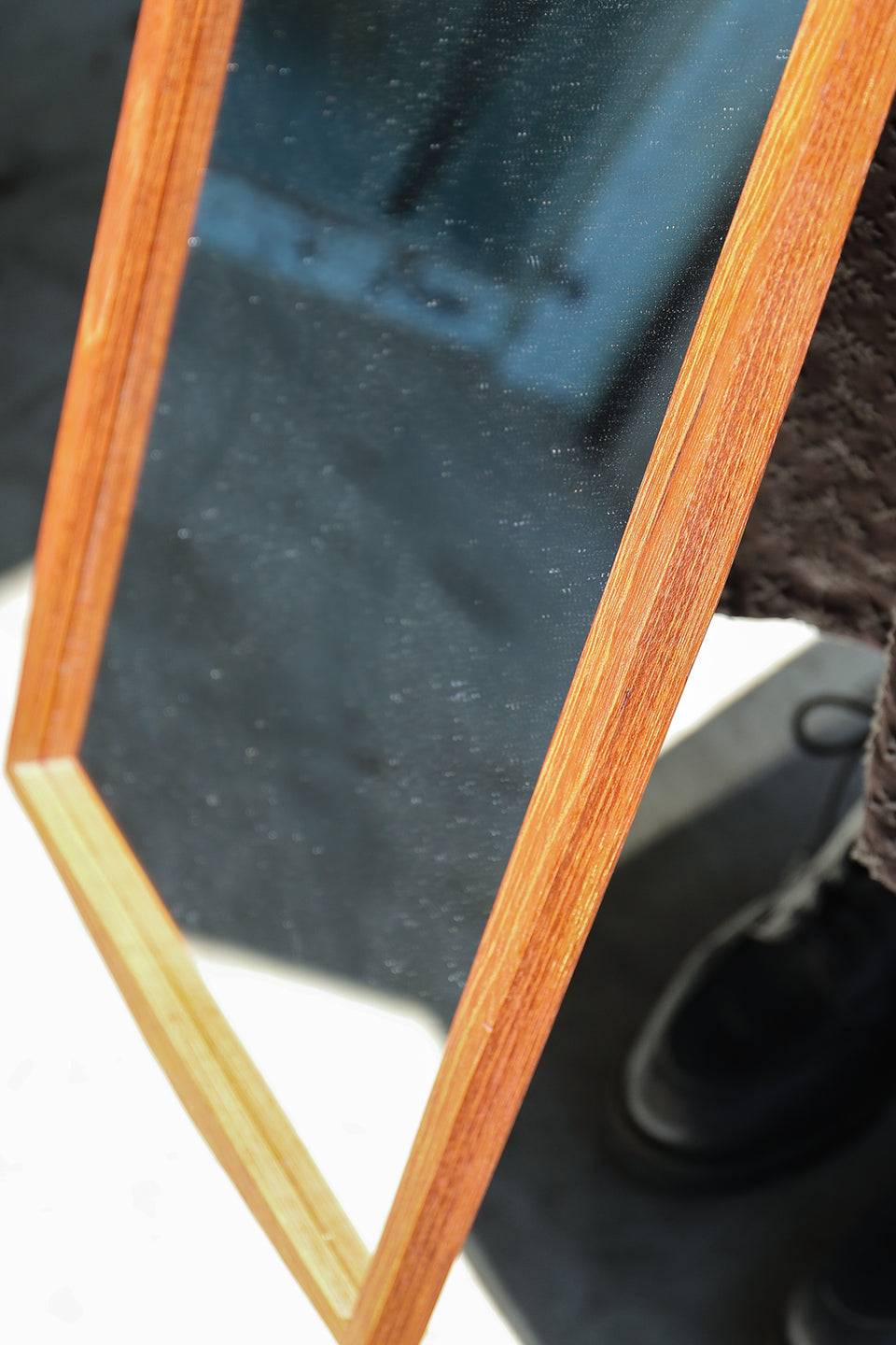Danish Vintage Jansen Spejle Teak Frame Wall Mirror/デンマークヴィンテージ ウォールミラー チークフレーム 壁掛け鏡 インテリア 北欧デザイン ミッドセンチュリーモダン