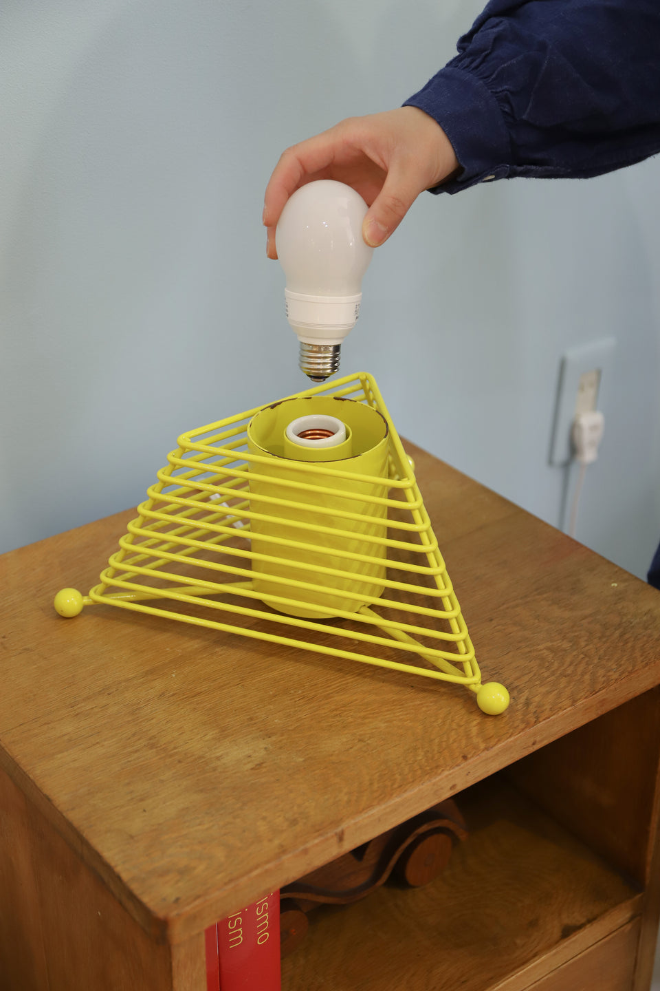 Japanese Vintage Glass Shade Table Lamp Postmodern/ジャパンヴィンテージ テーブルランプ 間接照明 レトロ ポストモダン