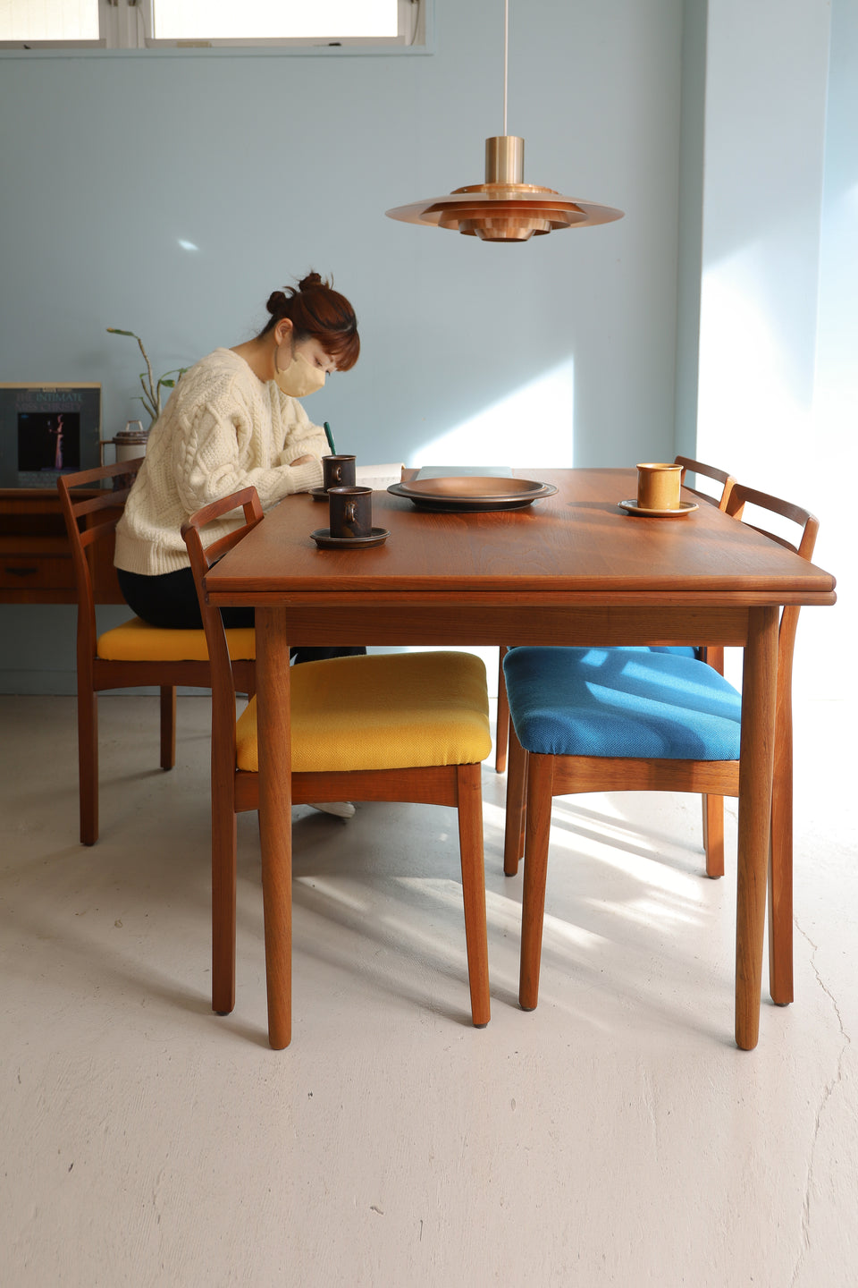Vejen Bordfabrik Verner Pedersen Extension Dining Table/デンマークヴィンテージ エクステンション ダイニングテーブル チーク材 北欧家具