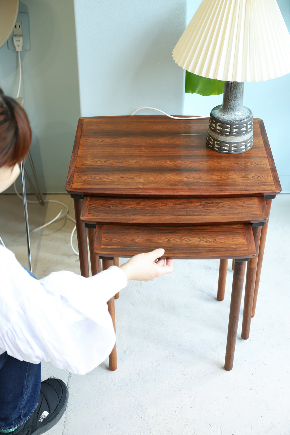 Rosewood Nesting Table Danish Vintage/デンマークヴィンテージ ネストテーブル ローズウッド サイドテーブル 北欧家具
