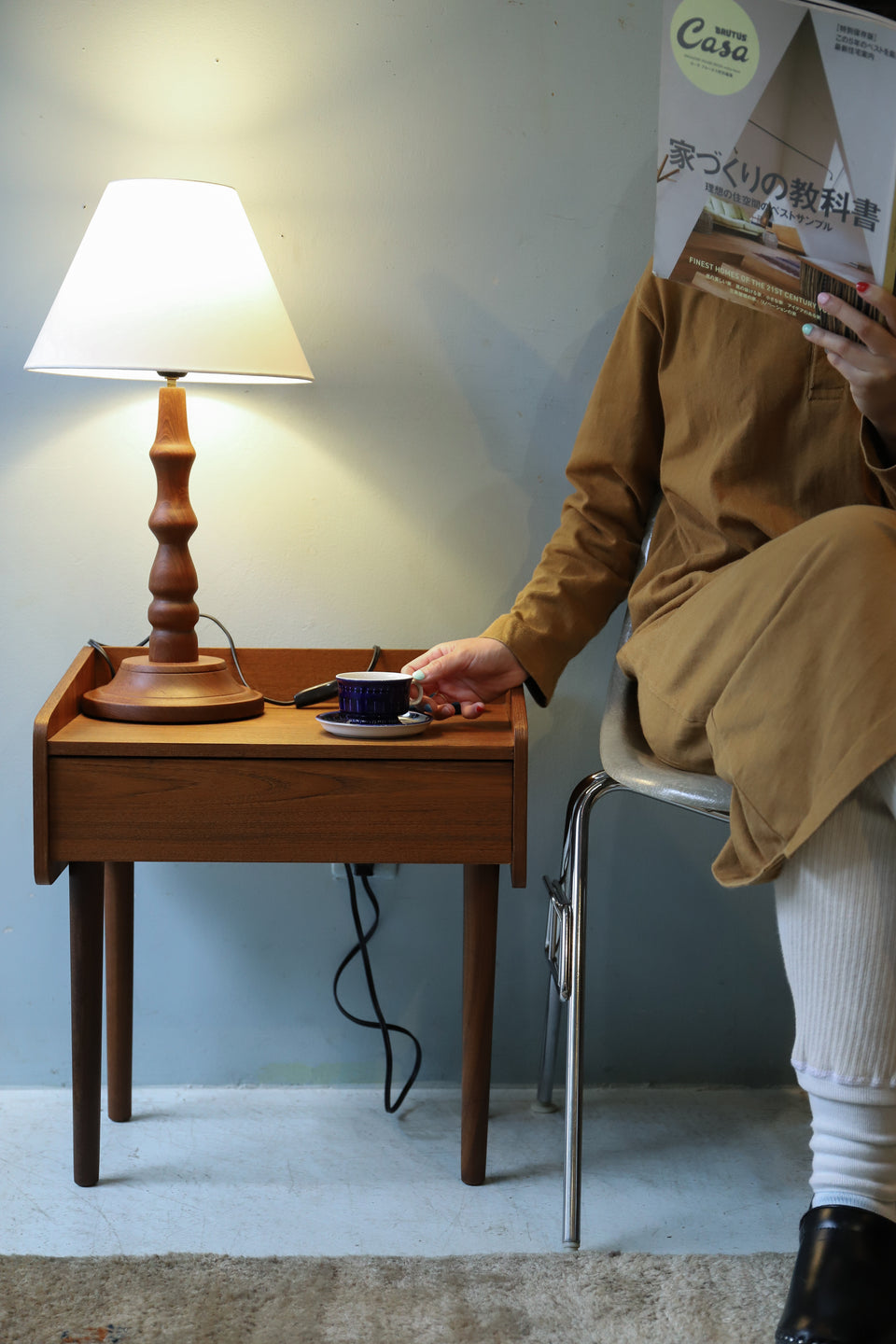 Danish Vintage Teakwood Night Table/デンマークヴィンテージ ナイトテーブル