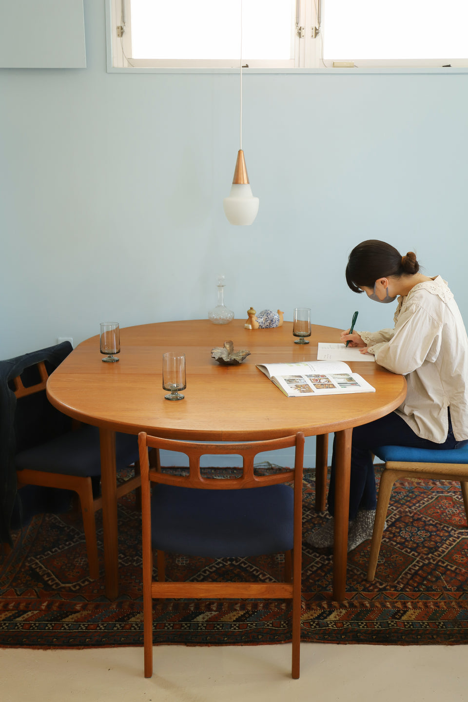 UK Vintage A.H.McINTOSH Round Extension Table/イギリスヴィンテージ マッキントッシュ ラウンド エクステンション ダイニングテーブル チーク材