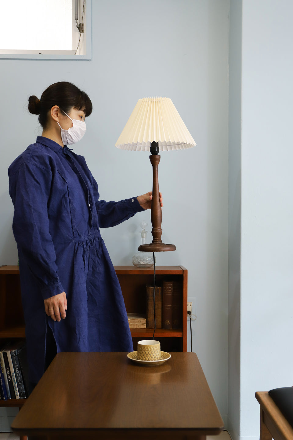 Laura Ashley Wooden Table Lamp/ローラアシュレイ 木製テーブルランプ 間接照明 インテリア