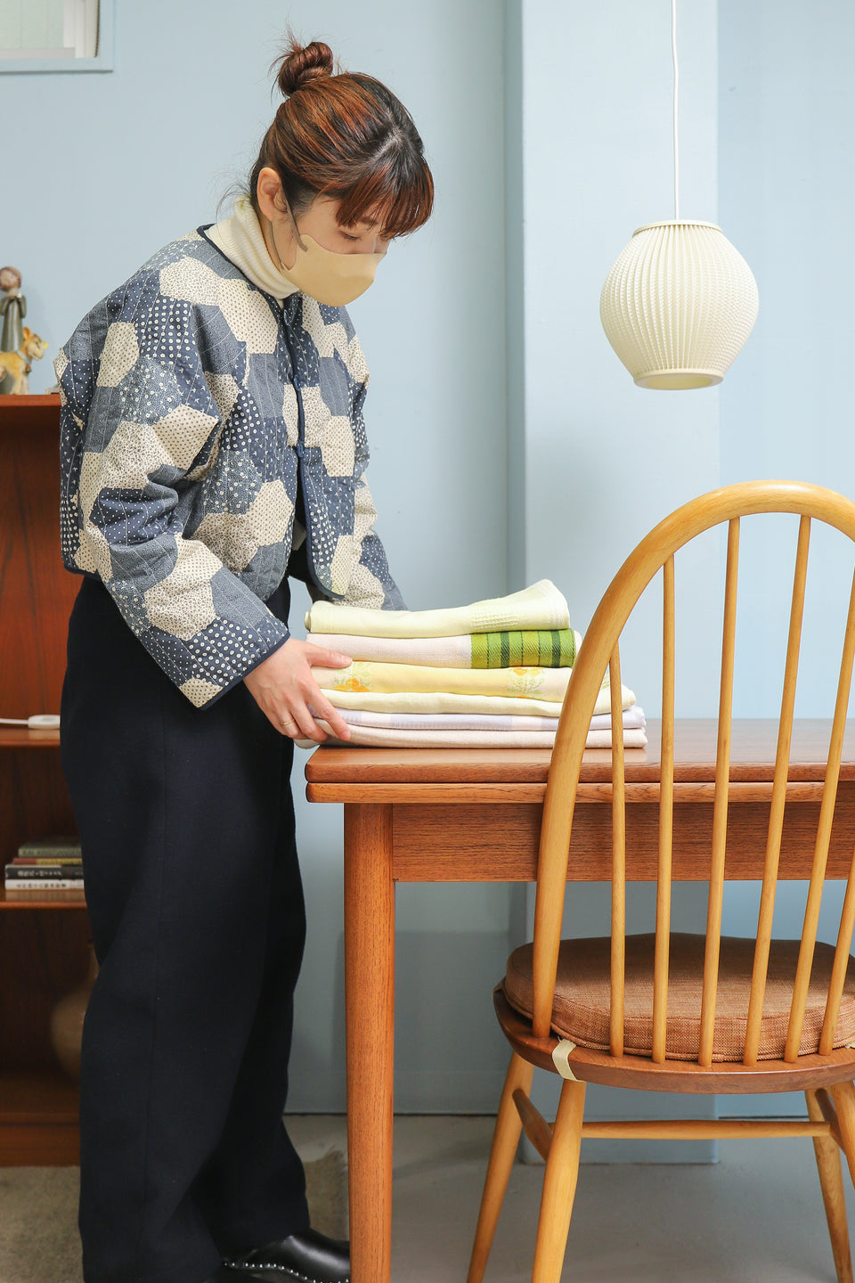 Scandinavian Vintage Table Cloth Fabric Interior/ヴィンテージ ファブリック テーブルクロス カーテン 北欧インテリア