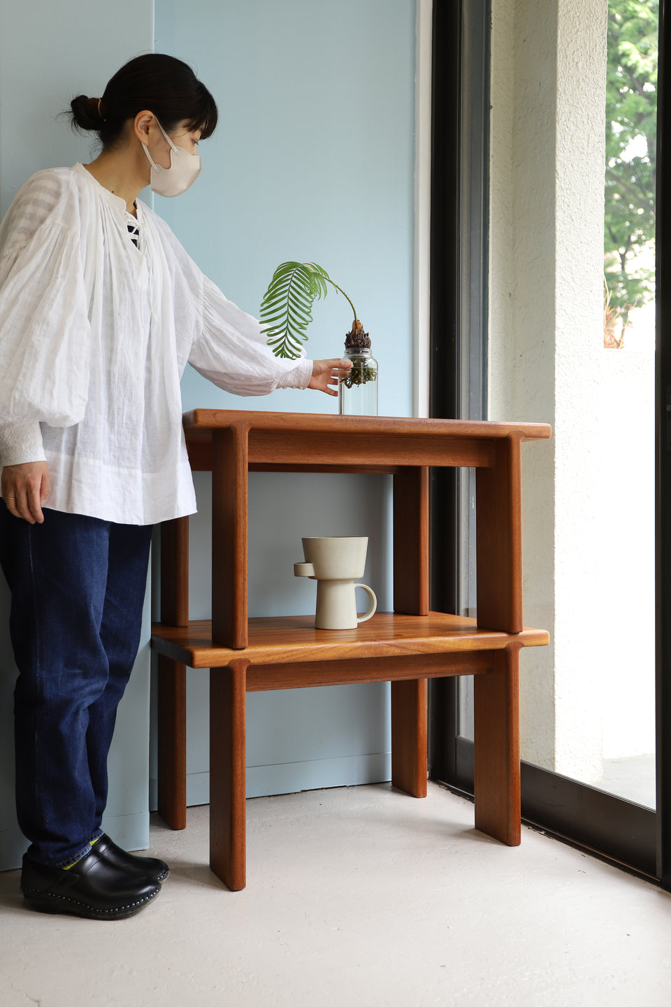 Japanese Vintage Teakwood Center Table/ジャパンヴィンテージ センターテーブル チーク集成材 サイドテーブル