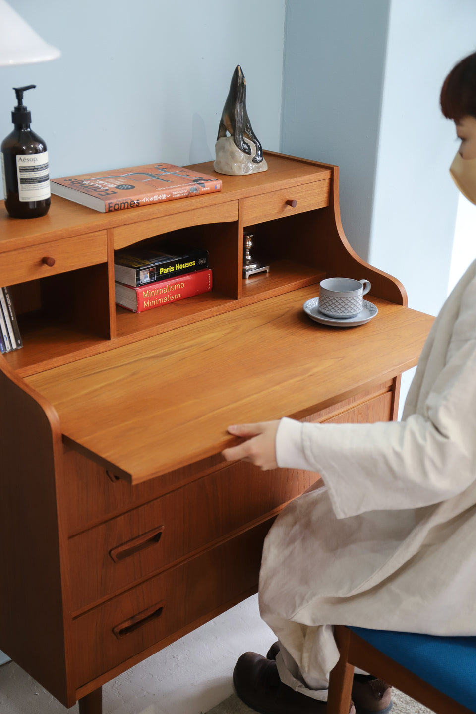 Danish Vintage Writing Bureau Dresser/デンマークヴィンテージ ライティングビューロー ドレッサー 北欧家具
