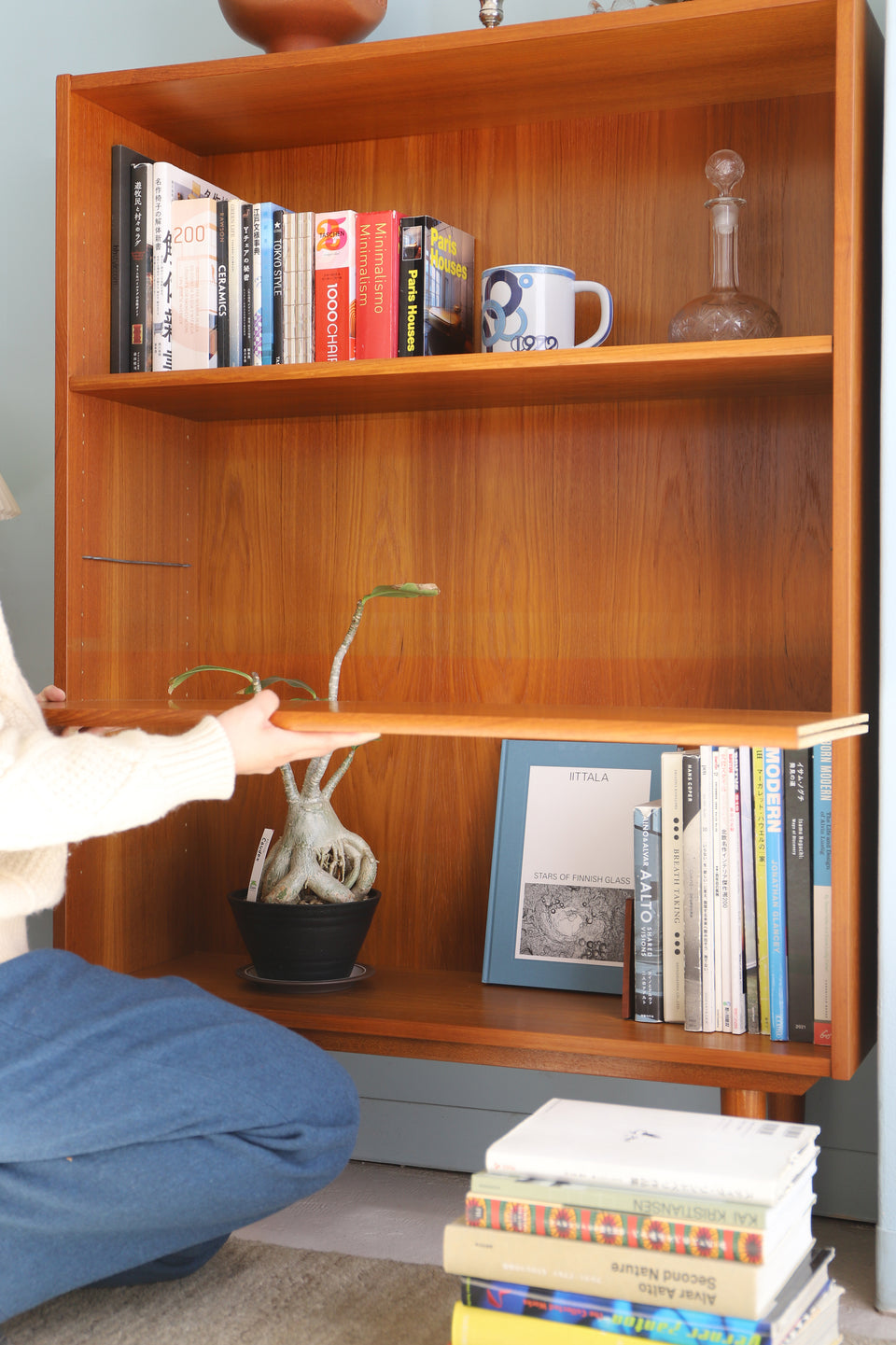 Danish Vintage Teakwood Bookcase/デンマークヴィンテージ ブックケース 本棚 チーク材 収納 北欧家具