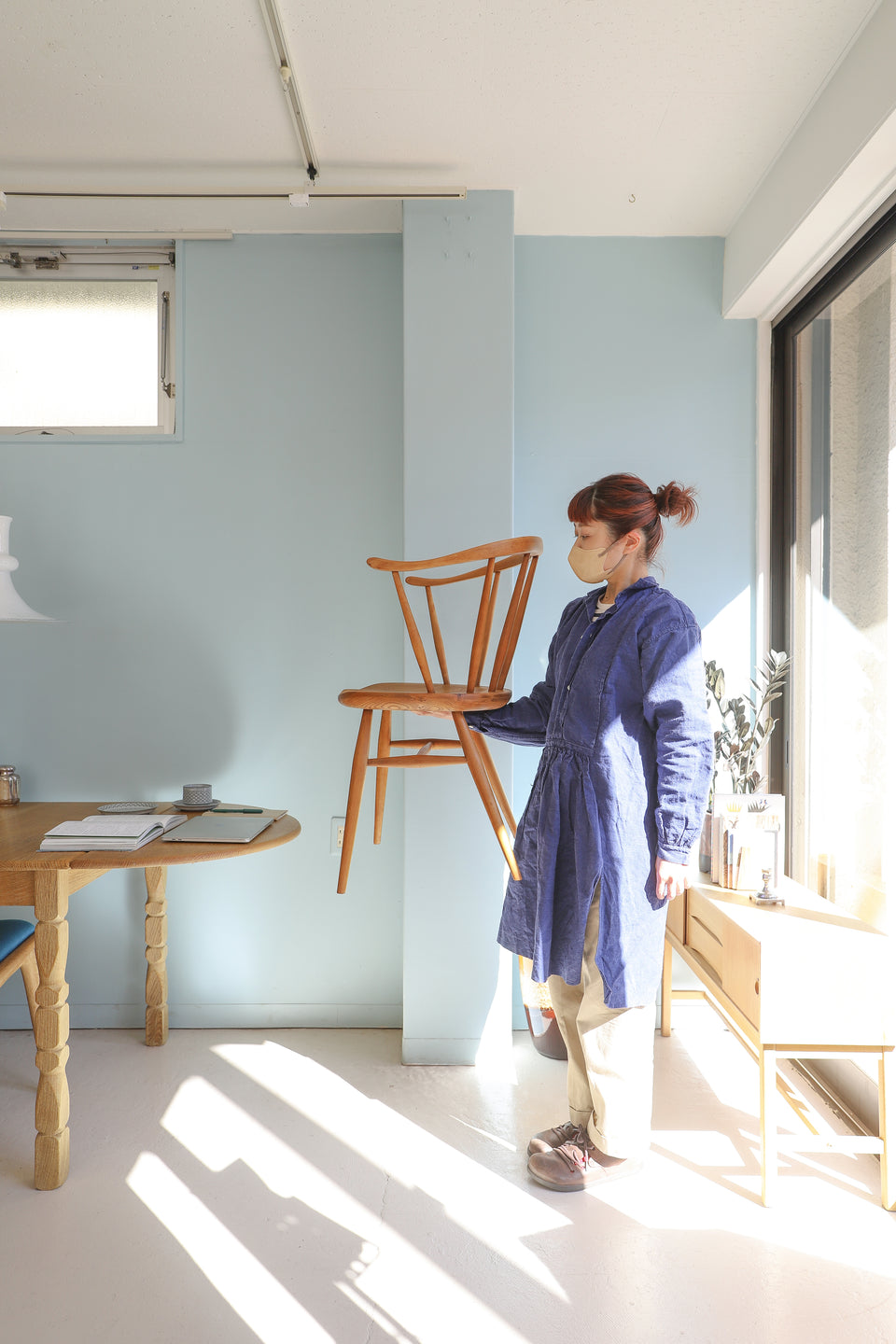 1950’s UK Vintage Ercol Windsor Chair Model 449A Cowhorn Smoker’s/イギリスヴィンテージ アーコール ウィンザーチェア カウホーン スモーカーズ 椅子