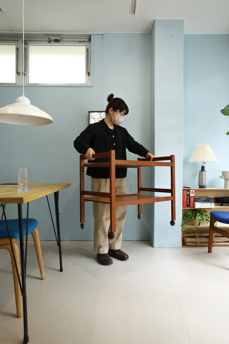Danish Vintage BRDR. FURBO Bar Cart Wagon/デンマークヴィンテージ ワゴン バーカート チーク材 北欧家具