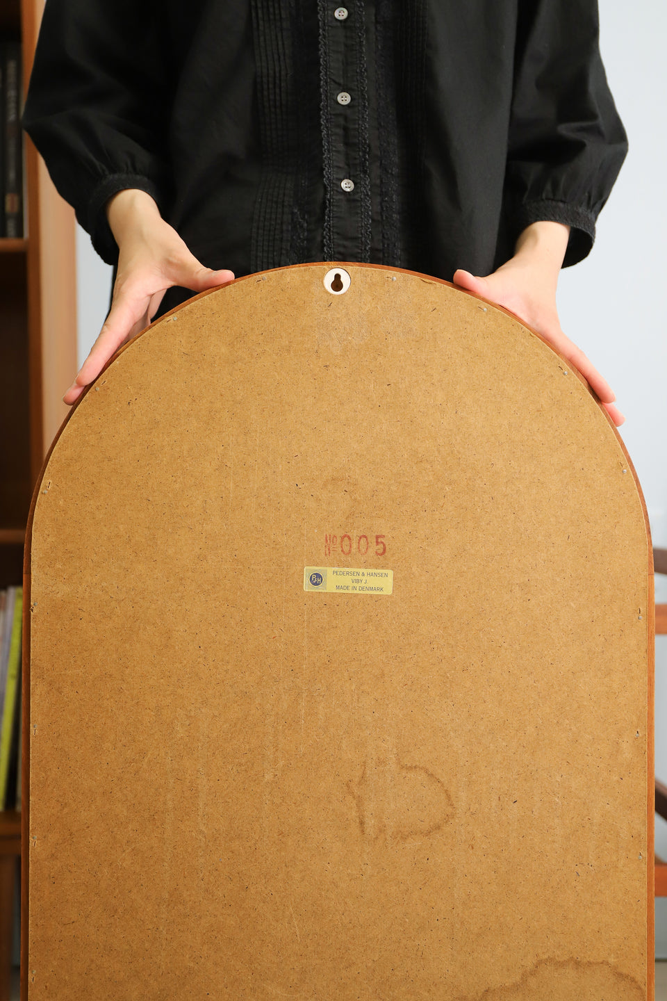 Pedersen&Hansen Wall Mirror Teak Frame/デンマークヴィンテージ ウォールミラー チークフレーム 壁掛け鏡 北欧インテリア