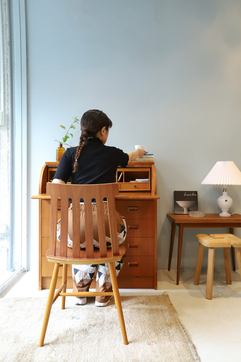 Swedish Vintage Rolltop Bureau Egon Ostergaard/スウェーデンヴィンテージ ロールトップビューロー