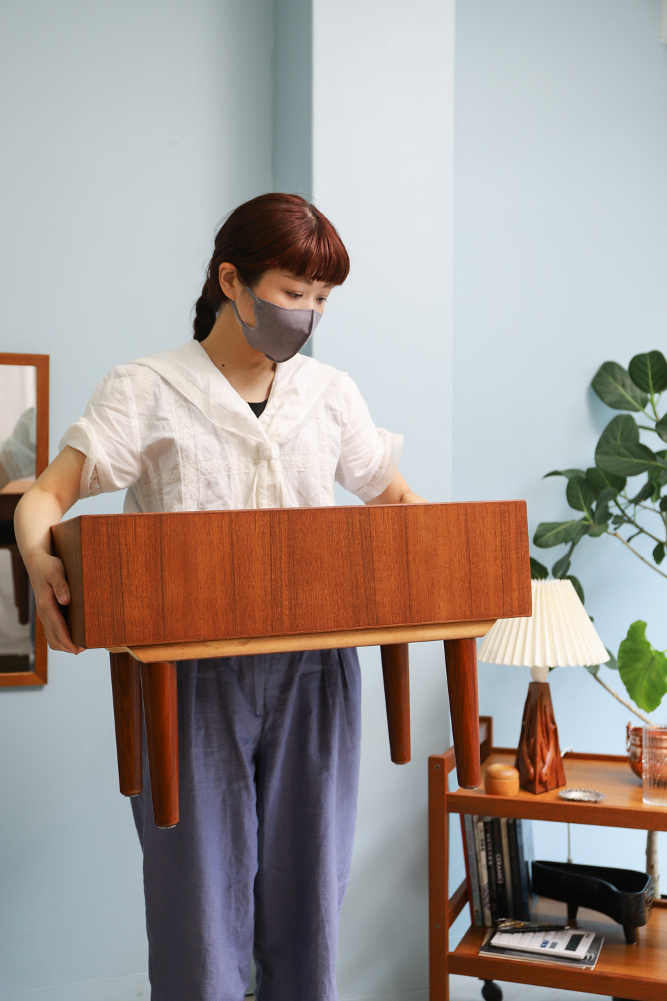 Danish Vintage Small Side Chest/デンマークヴィンテージ スモールサイドチェスト チーク材 北欧家具