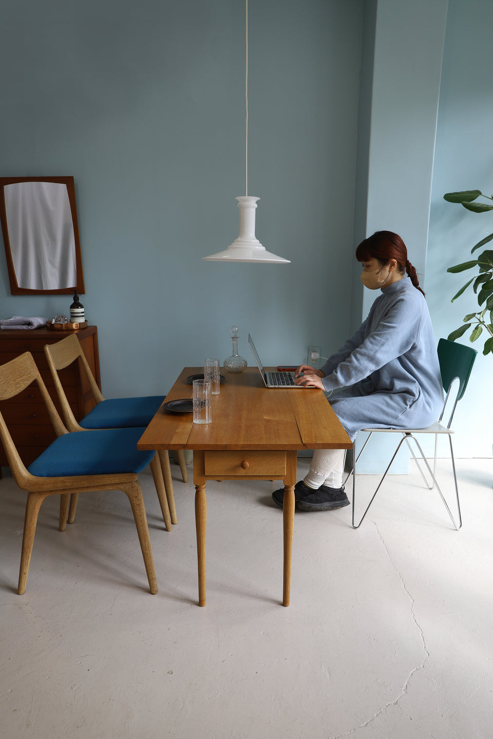 Unoh Furniture Workshop Drop Leaf Dining Table/宇納家具工房 ドロップリーフ ダイニングテーブル シェーカースタイル