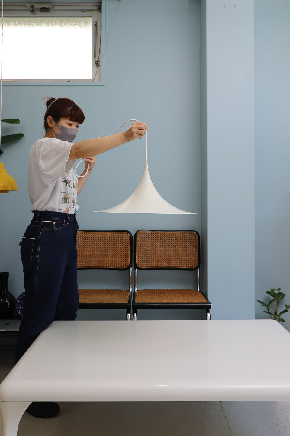Danish Vintage Fog&Mørup SEMI Pendant Light/フォグ&モーラップ セミ ペンダントライト デンマークヴィンテージ 北欧インテリア