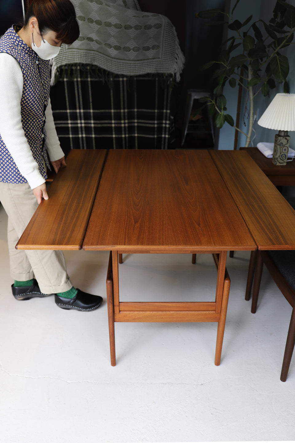 Kai Kristiansen Elevator Extension Table Vildbjerg Møbelfabrik/デンマークヴィンテージ カイ・クリスチャンセン エレベーター エクステンションテーブル 北欧家具