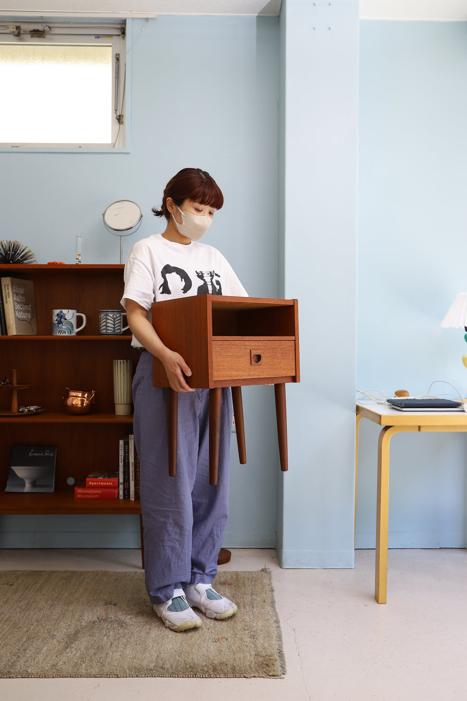 Danish Vintage Brouer Møbelfabrik Bedside Chest/デンマークヴィンテージ ベッドサイドチェスト サイドテーブル 北欧家具