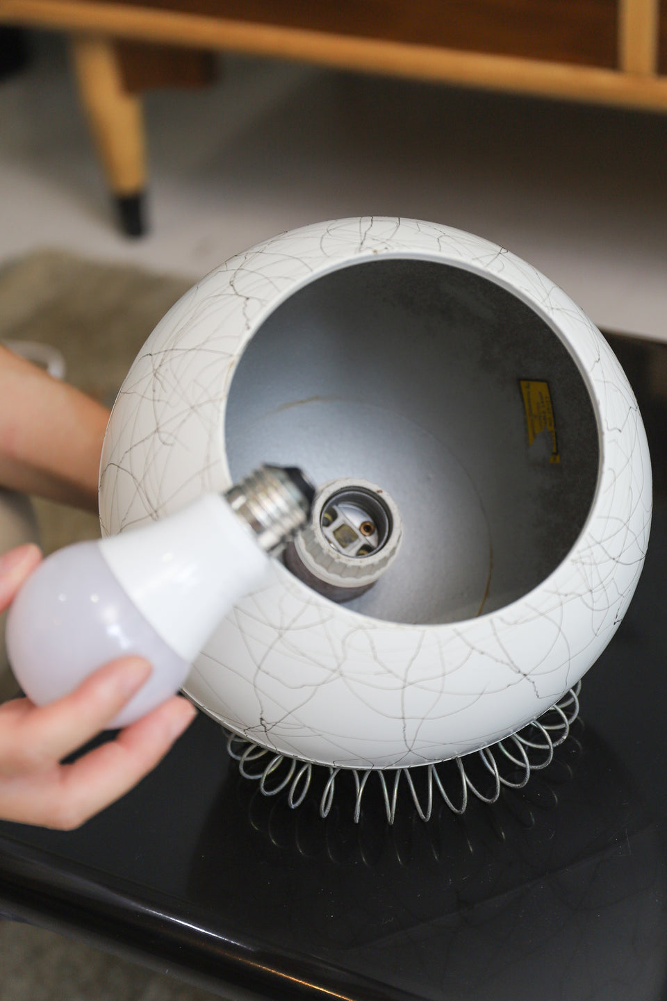 Steber Manufacturing Co. Orblite Table Lamp US Vintage/アメリカヴィンテージ テーブルランプ ミッドセンチュリー 間接照明